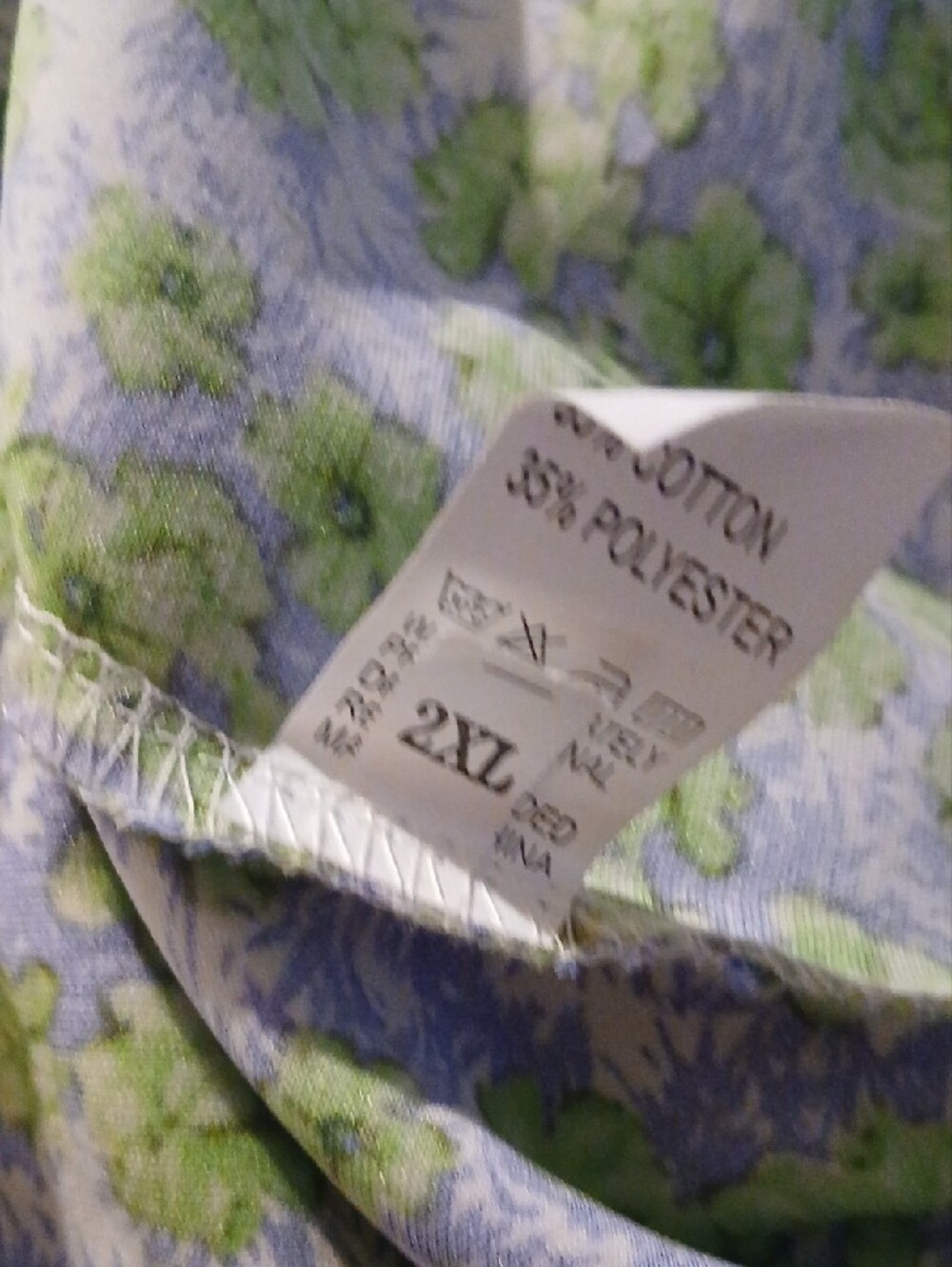 Source Unknown Pink and Blue Floral Maxi Dress with Green Floral Skirt - Picture 5 of 5